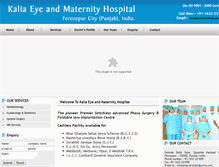 Tablet Screenshot of kaliaeyematernityhospital.com